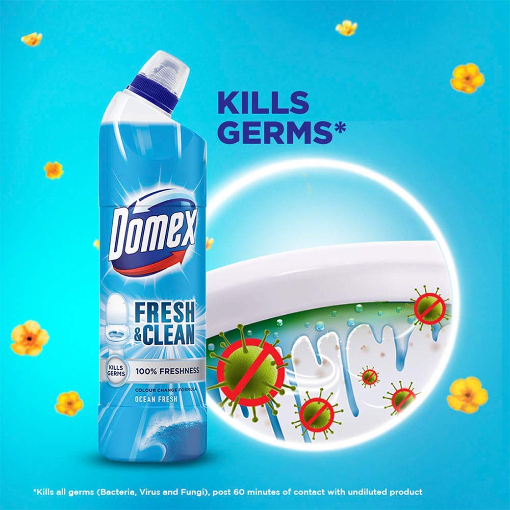 Domex Ocean Fresh Toilet Cleaner - 500 ml (Pack of 2)