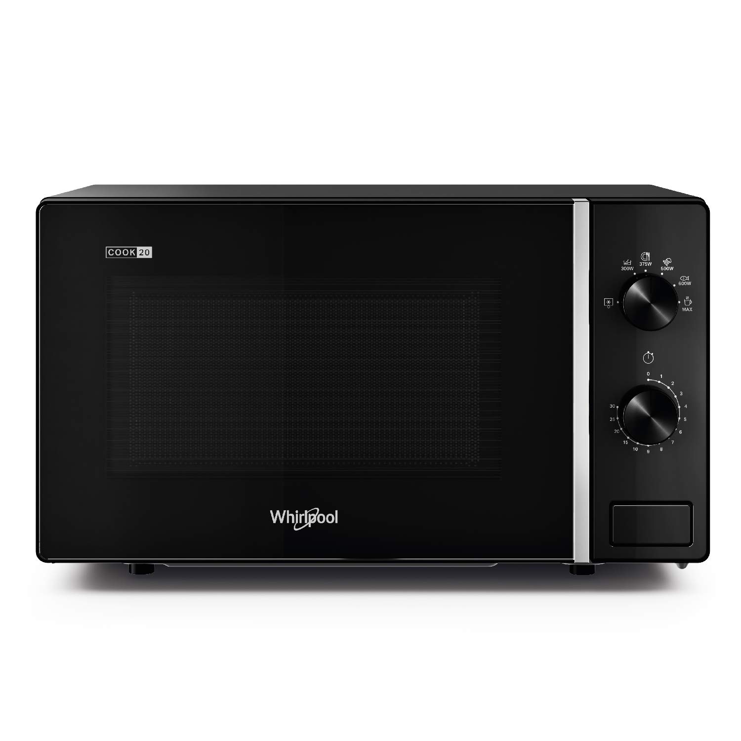 whirlpool 20l solo microwave black