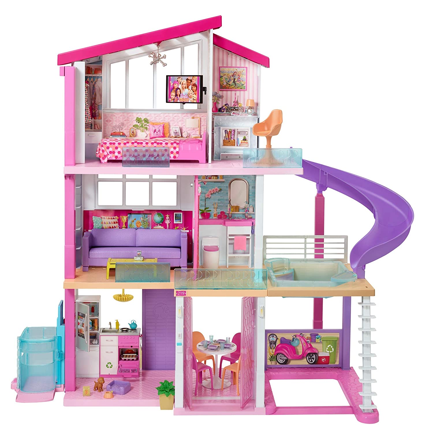 barbie dream house with elevator