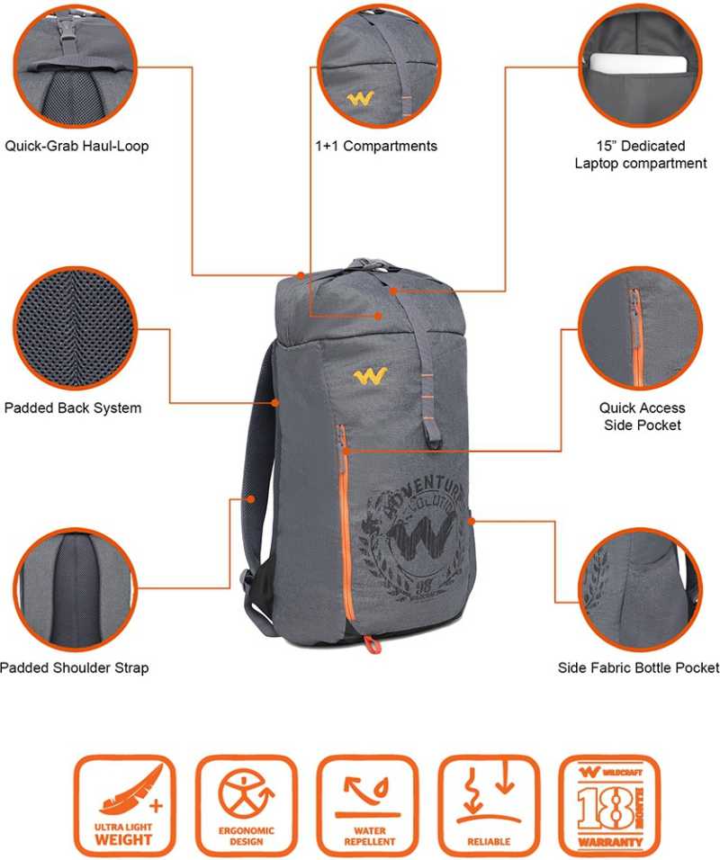 wildcraft colossal 40l backpack