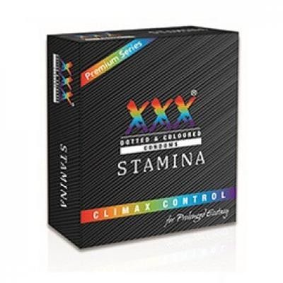 Condames - XXX - Stamina - Climax Delay Condoms - 3's Pack