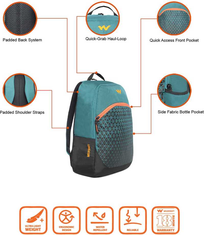 wildcraft zeal 17l backpack