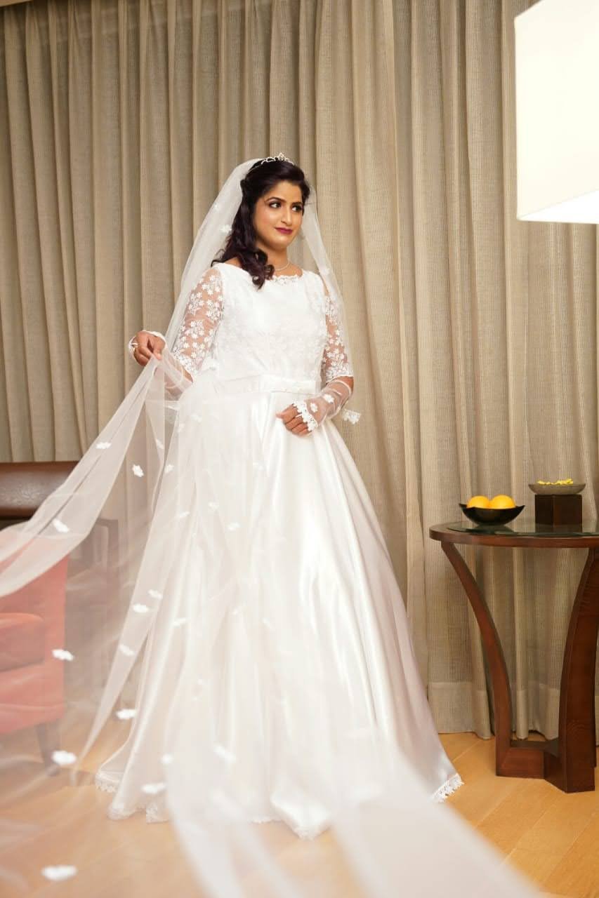 christian wedding gowns collection Archives | Kerala Wedding Style