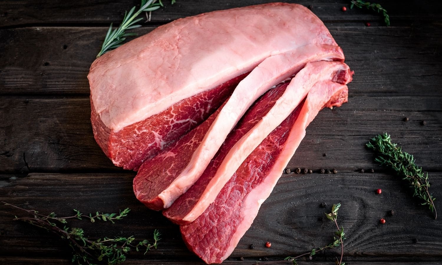 Raw Beef Brisket Cut