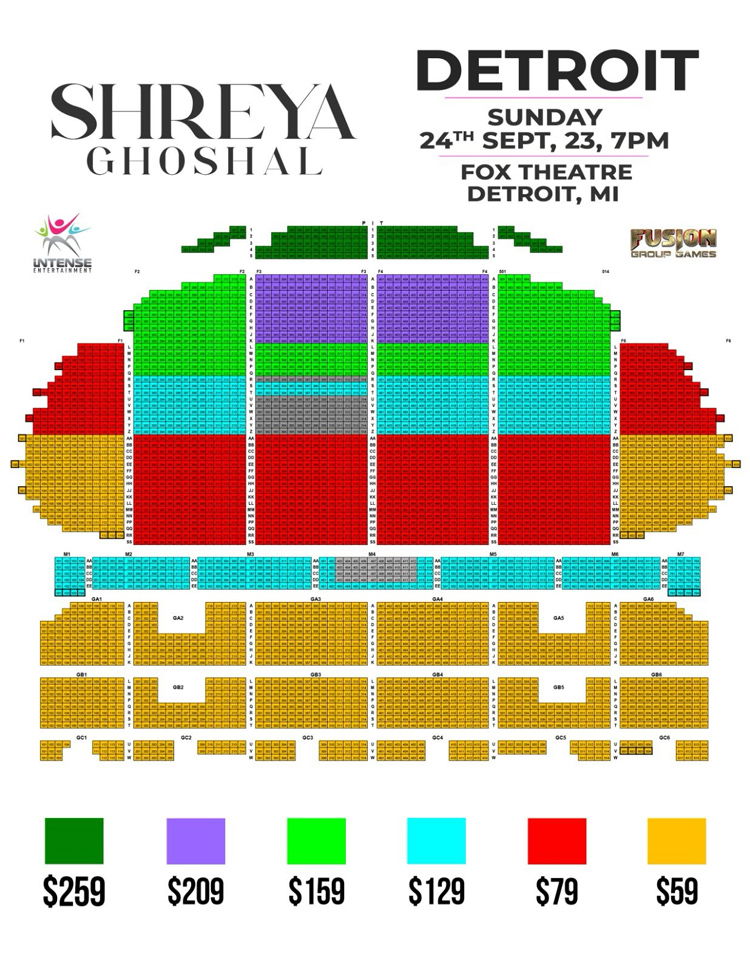 Fox Theatre Detroit Michigan Seating Chart | Cabinets Matttroy