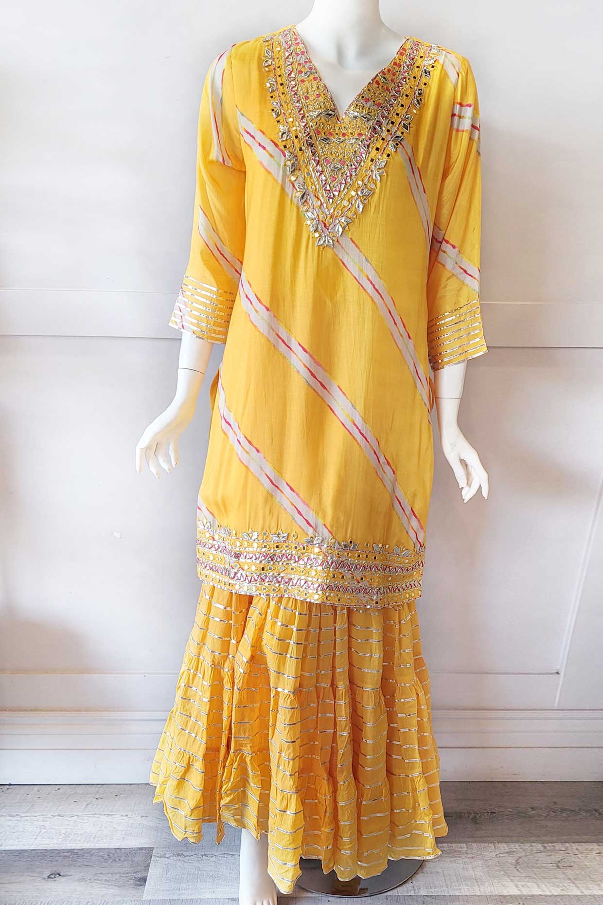 Chiffon on sale sharara dress